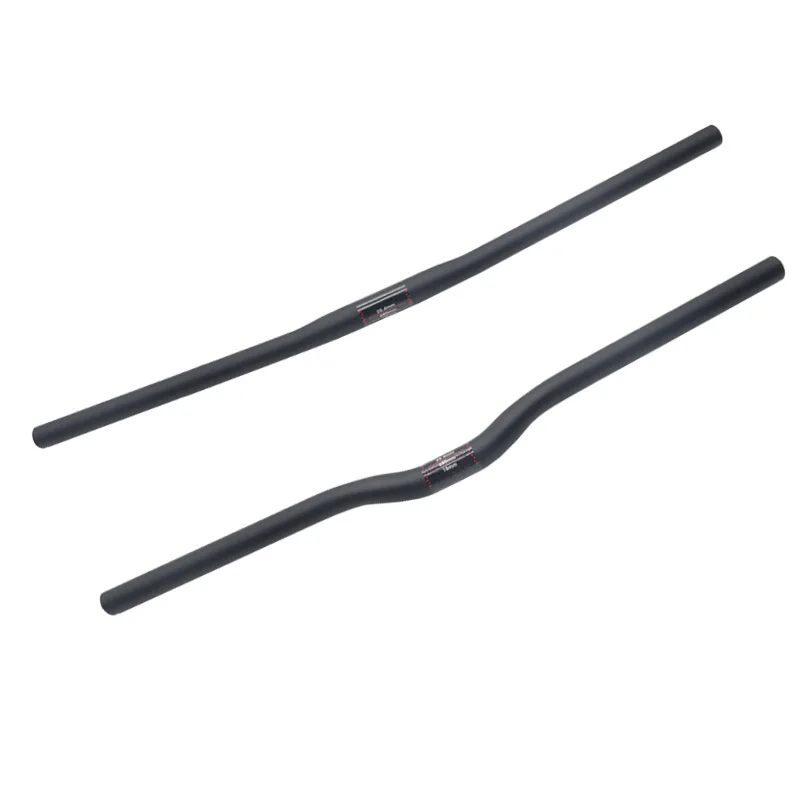 Manillar de carbono completo para bicicleta, barra de mango Horizontal de 25,4-400 MM, ultraligera, recta, 700