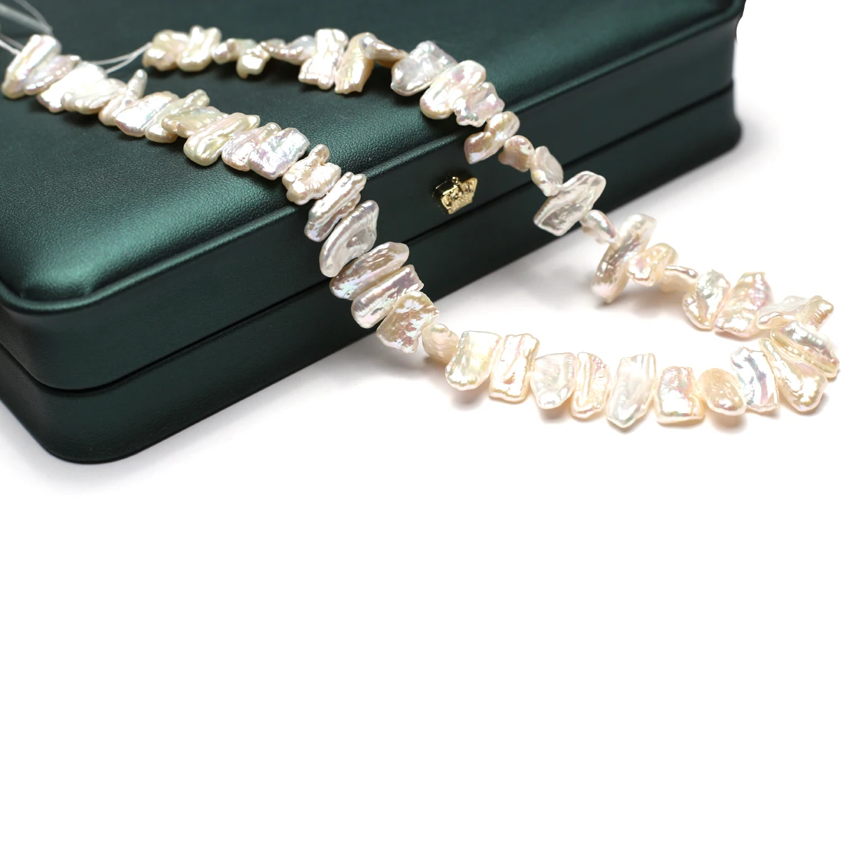 8x16mm5A impecable Natural de agua dulce barroco blanco Pipa cuentas aisladas regalo de mujer joyería hacer DIY collar pulsera Accesorios