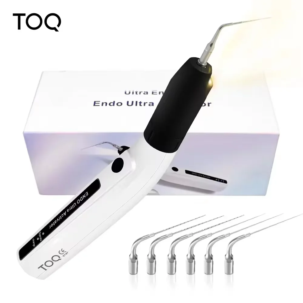Activador ultrasónico inalámbrico Dental LED, activador Endo Ultra, lavado de dientes ultrasónico con 6 puntas, herramientas de odontología