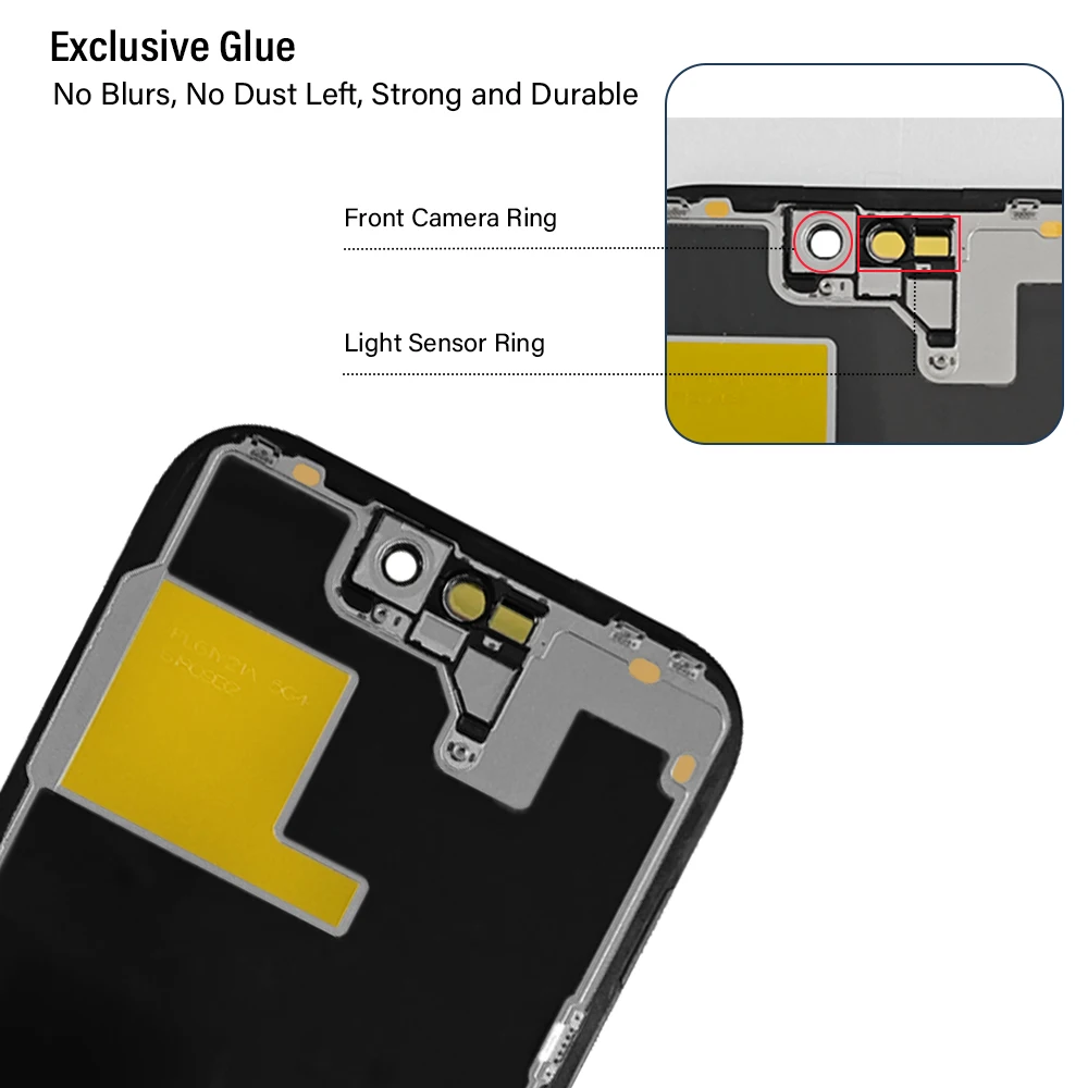 Pantalla OLED para iPhone 14 Pro, conjunto de digitalizador táctil LCD con función táctil 3D para reemplazo de pantalla LCD del iPhone 14 Pro