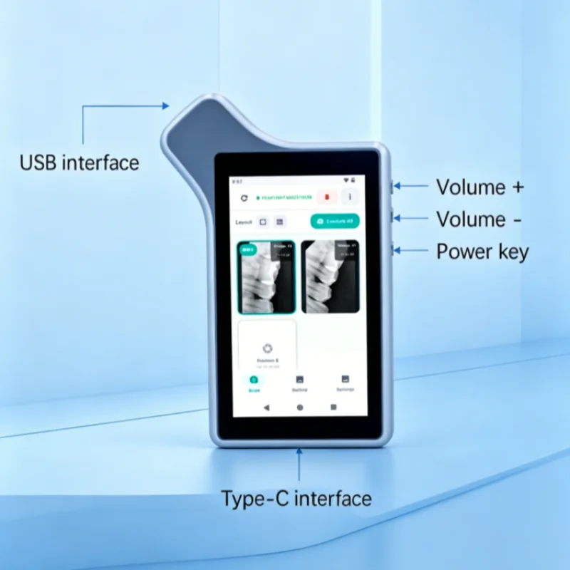 Sensor de Rayos X Dental JUMTOP con Pantalla de Monitoreo para Visualización de Imágenes en Tiempo Real, Sensor Digital HD RVG Intraoral