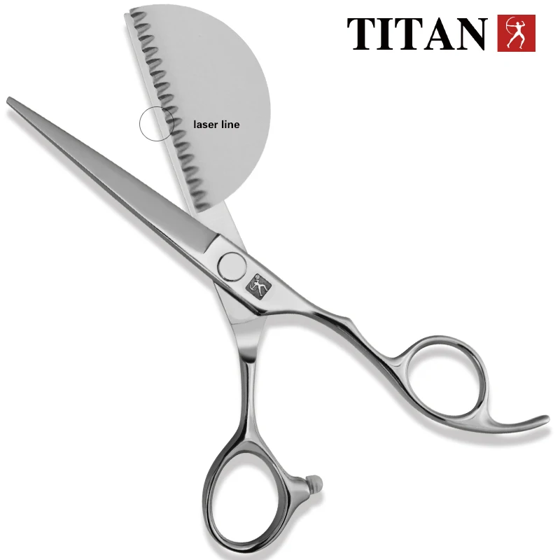 Tijeras de Peluquería Profesionales TITAN, Tijeras para Cortar Cabello, Tijeras de Barbero, Tijeras de Peluquero, Acero JP 440C, 6 Pulgadas