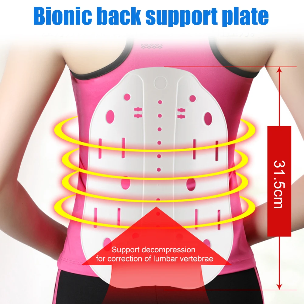 Cinturón de soporte Lumbar con sistema de polea para alivio del dolor de espalda baja, disco herniado, ciática, escoliosis