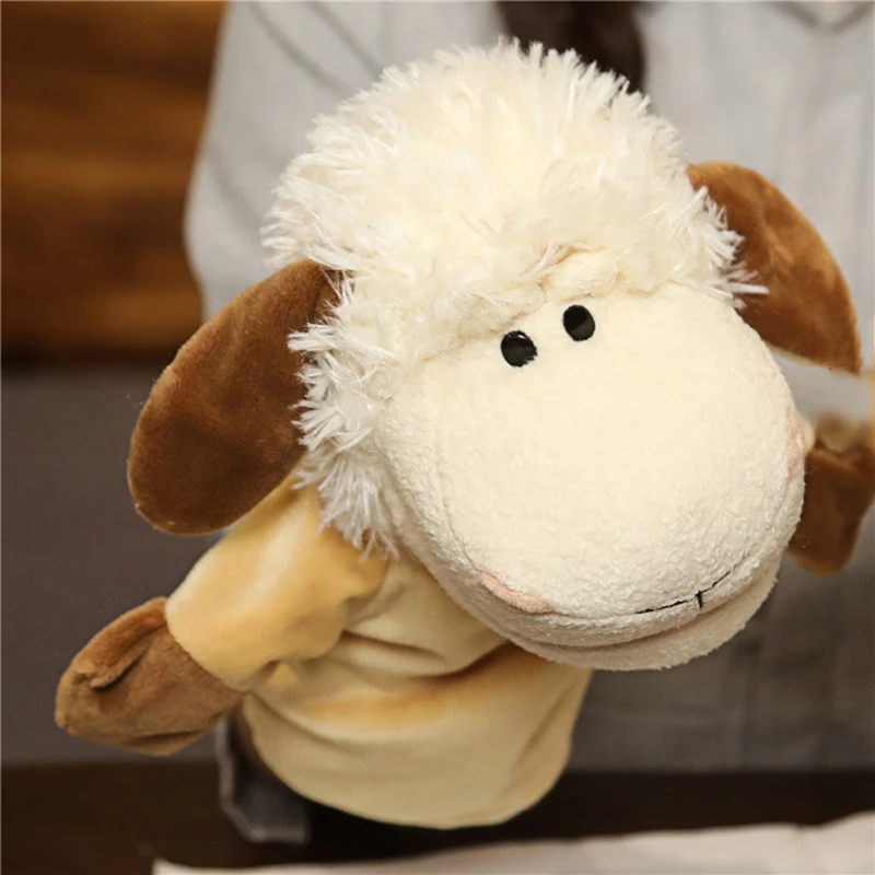 Marionetas de dedo de mano, juguete de peluche de dibujos animados, suministro para fiestas, juguete favorito de reunión familiar