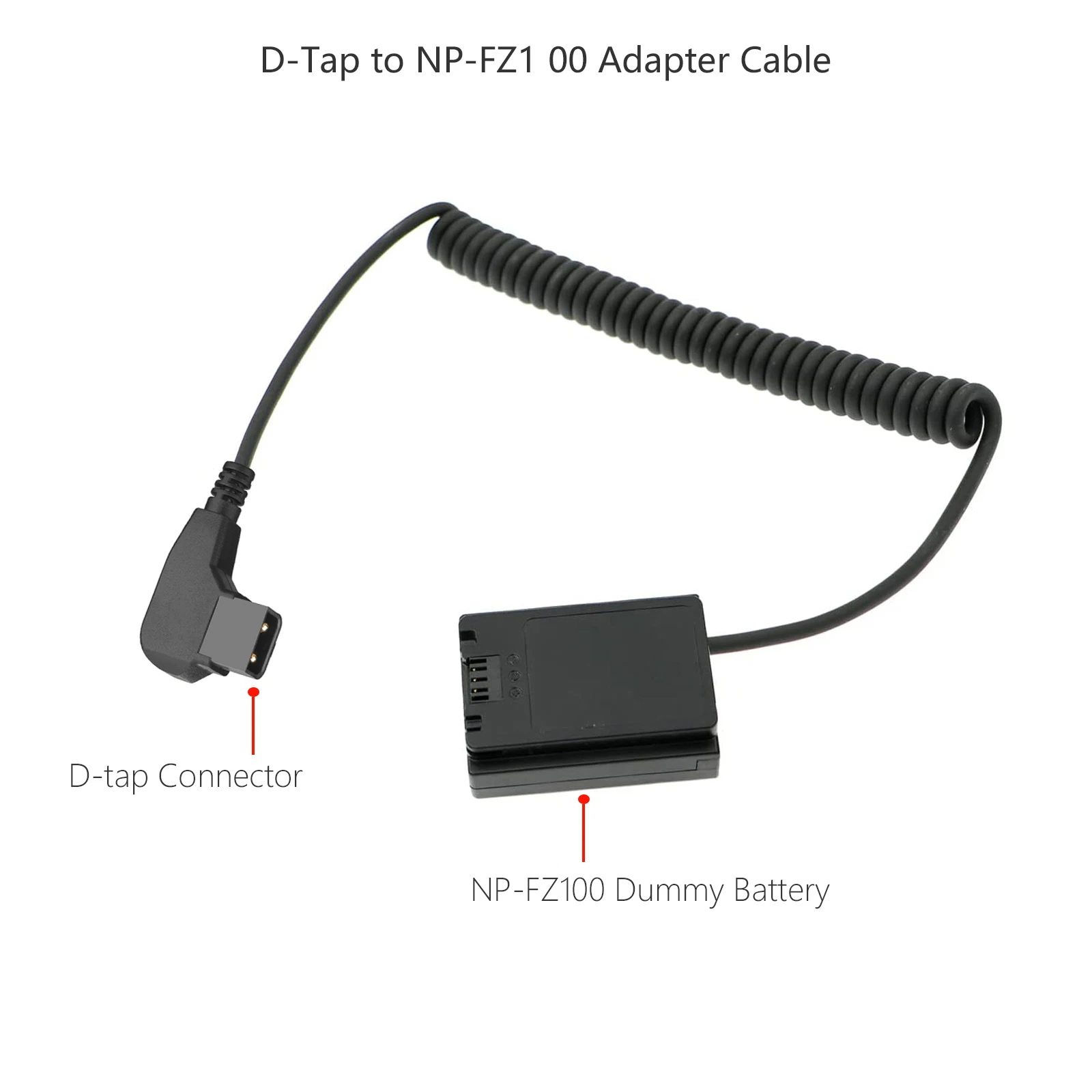 Batería simulada NP-FZ100 + placa de montaje del adaptador de batería NP-F para Sony A7R V A7 IV A7S III A7C II A7CR con D-TAP y salidas CC duales