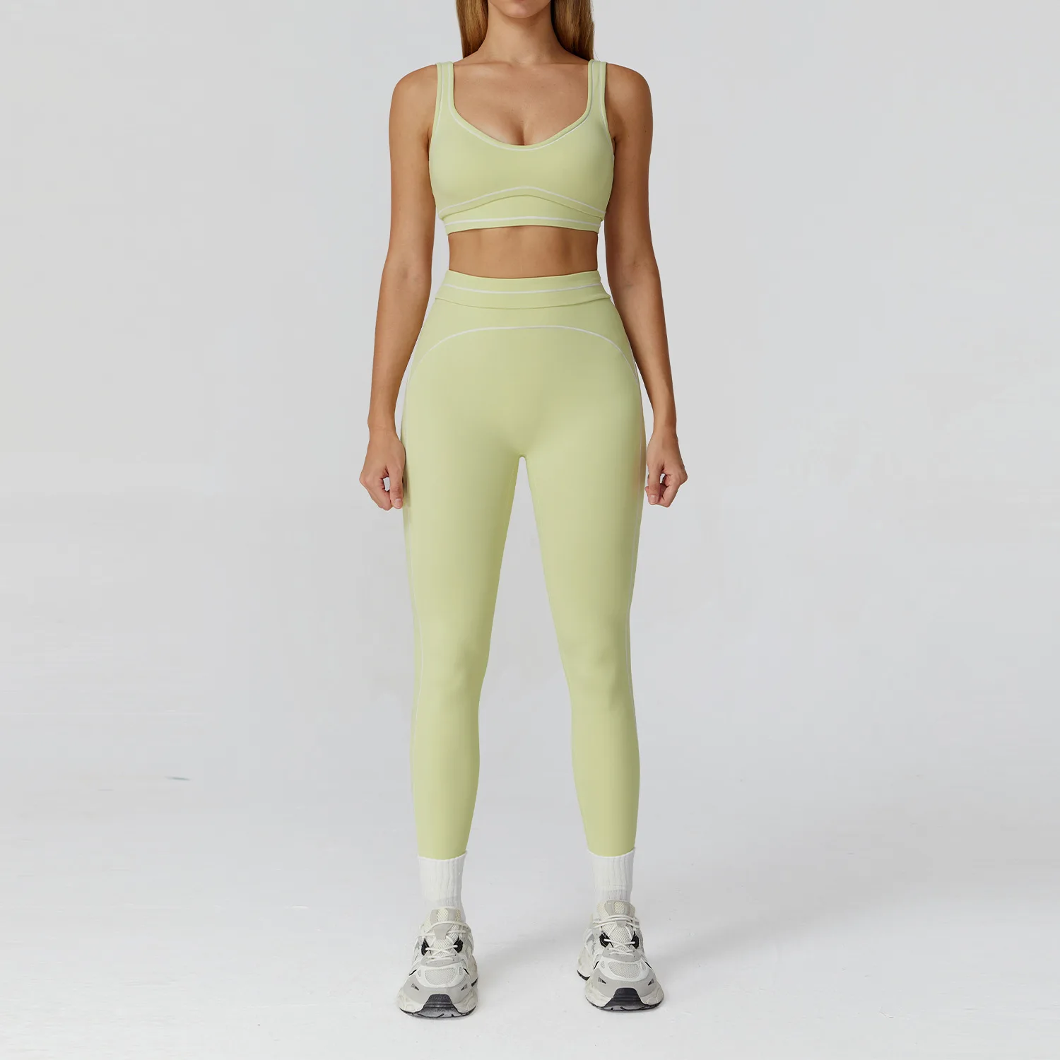 Traje de Yoga para mujer, chándal, Sujetador deportivo, Legging de cintura alta, pantalones cortos, conjunto de gimnasio, ropa de entrenamiento para correr, ropa deportiva de realce