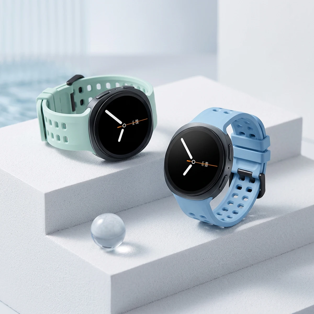 Correa de Silicona Original NUEVA para Samsung Galaxy Watch 9 8 40mm 44mm, Correa Deportiva para Galaxy Watch 8 Classic 46mm