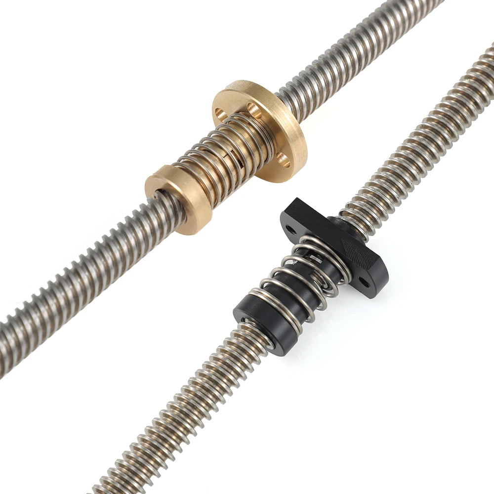 3DSWAY T8 tornillo de avance anti-retroceso latón/POM tuerca de resorte eliminación espacio plomo 2mm/4mm/8mm para piezas de impresora 3D CNC Ender 3 CR10