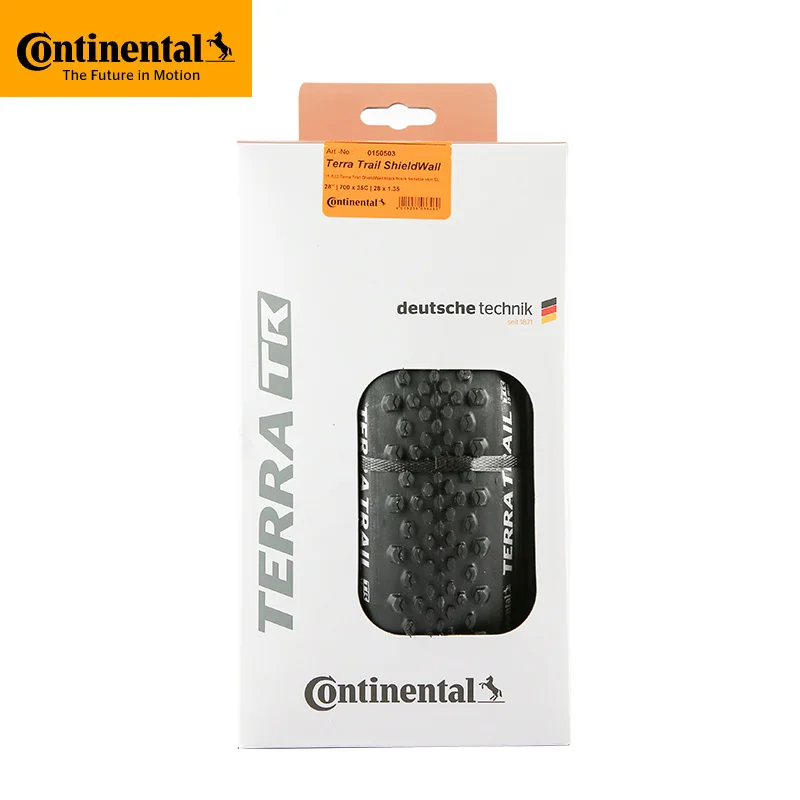 Neumático Continental Terra Trail 700x35C/40C para Bicicleta de Carretera y Gravel, Sistema Shieldwall 27.5, Protección Contra Pinchazos, MTB Tubeless Ready