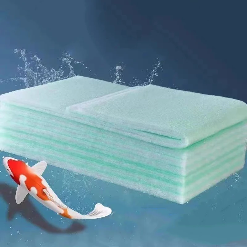 Esponja de algodón bioquímica verde y blanco para acuario, espuma de filtración para pecera, esponjas verdes, accesorios para acuario, filtro de agua de algodón