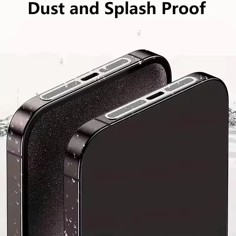 10 Piezas de Malla Metálica Antipolvo Adhesiva para iPhone 16 Pro 15 14 13 12 Series, Protector de Malla Antipolvo para el Orificio del Auricular Compatible