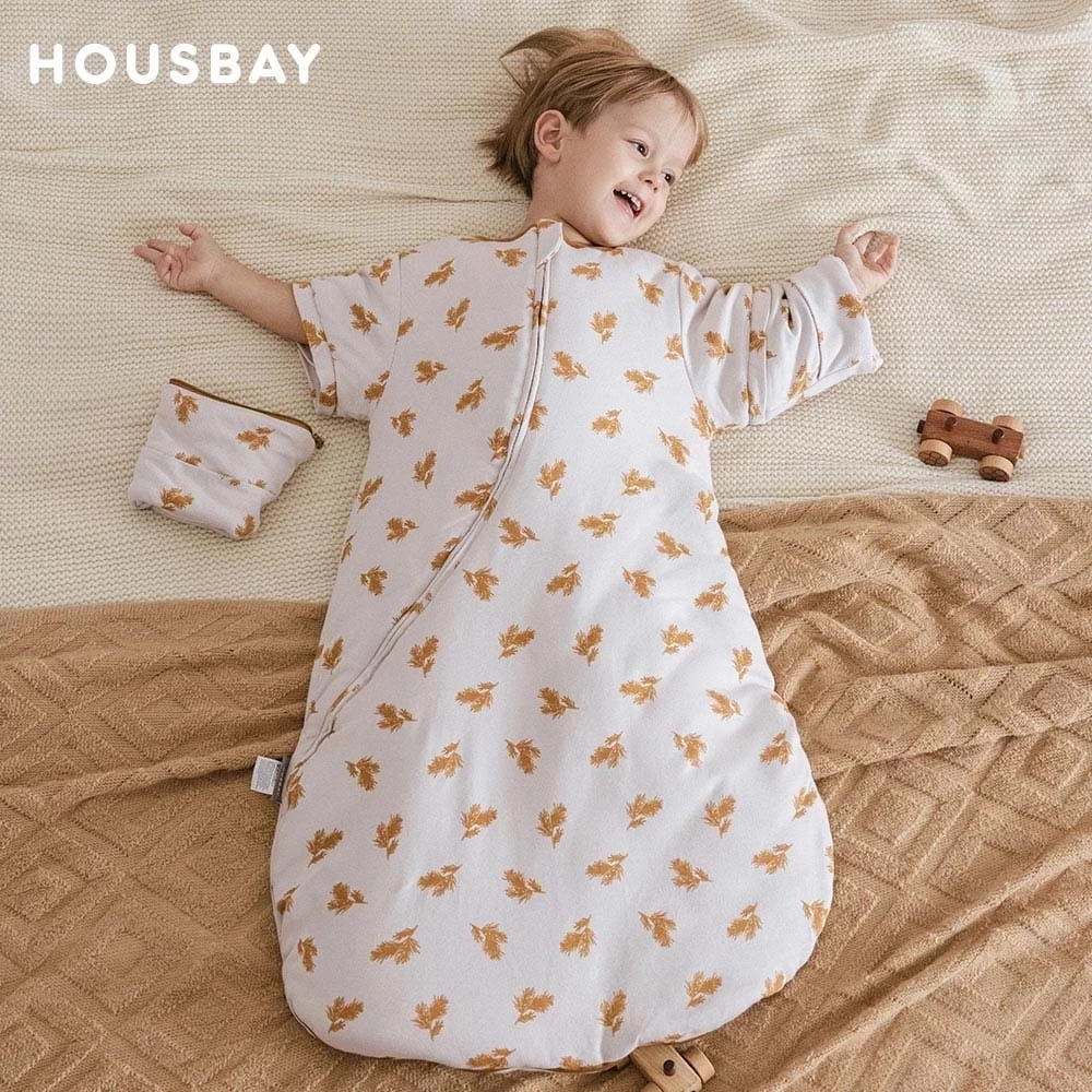 Saco de dormir para bebés de 0 a 24 meses, saco de dormir de invierno más grueso, mangas extraíbles, manta antipatadas para evitar el frío para bebés, 3,5
