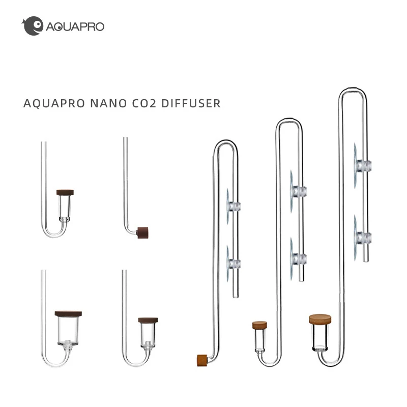 Difusor de CO2 para acuario, contador de burbujas, Mini pulverizador para pecera, latas, accesorios de dióxido de carbono, suministros para pecera, filtro Akvarium