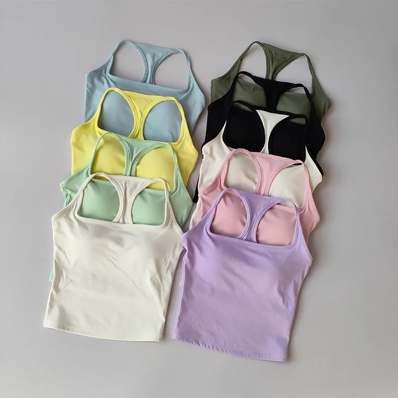 Camiseta sin mangas de Pilates para mujer, Sujetador deportivo de realce, sujetadores de Fitness transpirables huecos, chaleco de Yoga para gimnasio, camisetas sexis para correr, ropa deportiva