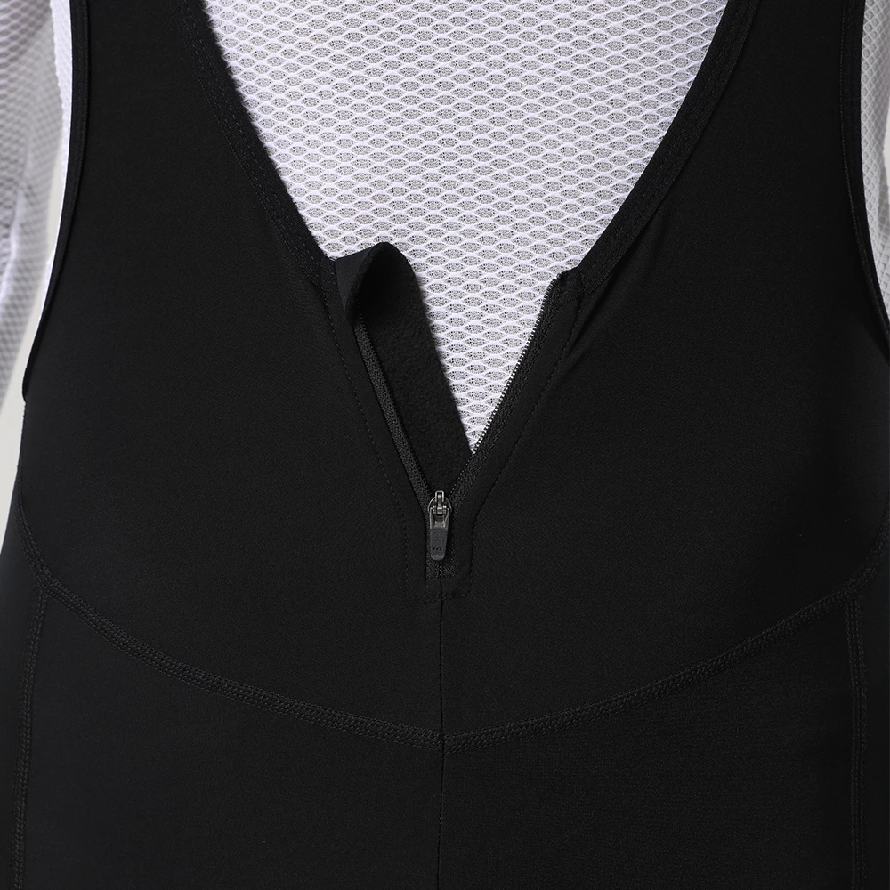 Ykywbike-medias térmicas de lana para ciclismo para hombre, medias con pechera para bicicleta de montaña Ykk con cremallera, equipo profesional, acolchado de Gel, pantalones largos para ciclismo de montaña