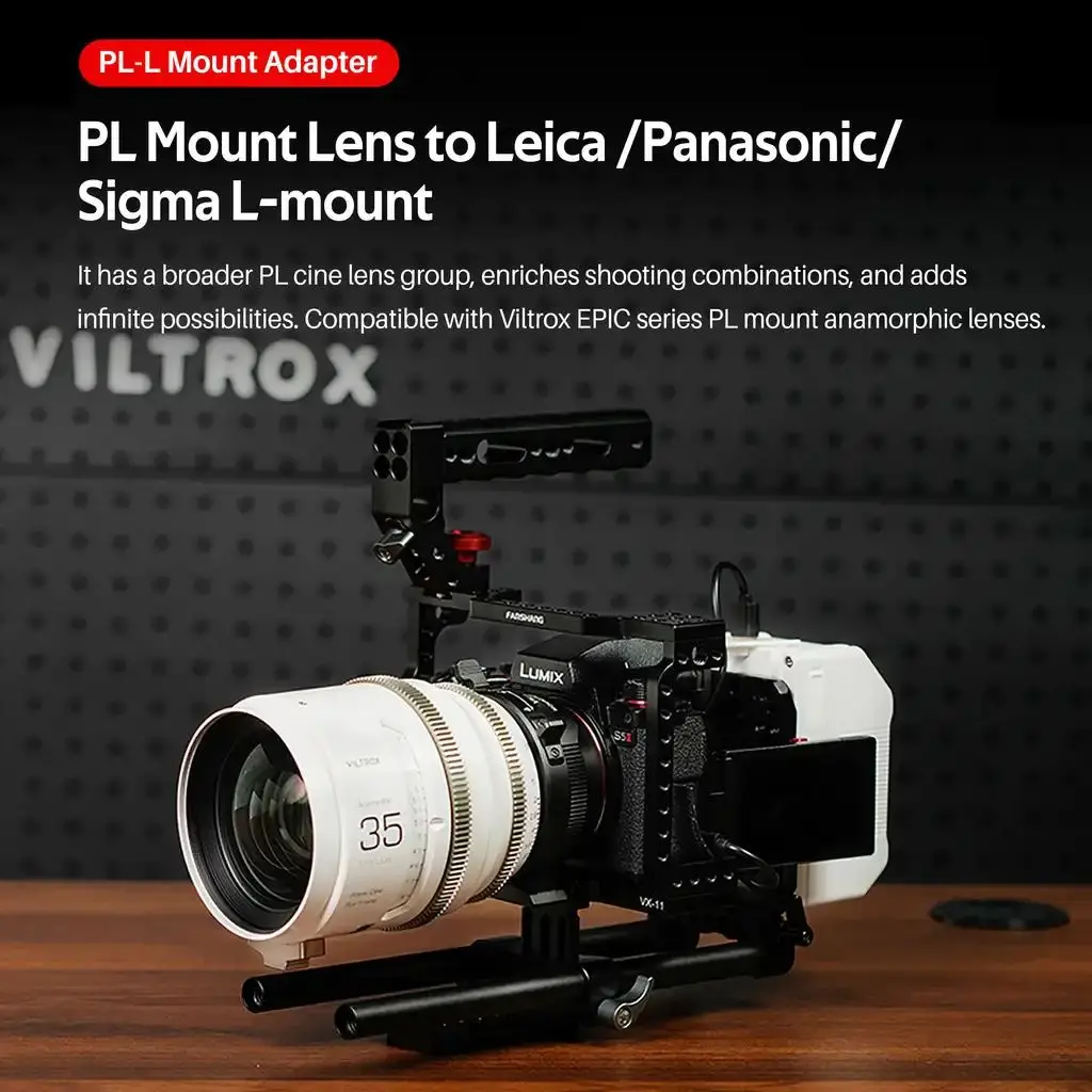 Adaptador de Lentes Viltrox Serie PL PL-L PL-E PL-FX PL-Z PL-M43 PL-GFX PL-RF