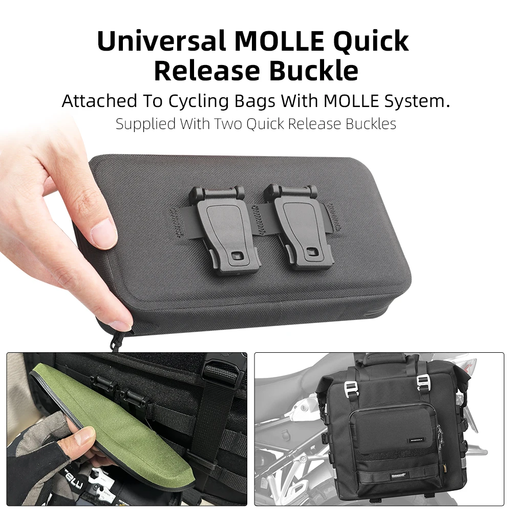 Bolsa de montar Rhinowalk, bolso de ciclismo ligero impermeable, paquete de ropa, bolsa de herramientas portátil de liberación rápida para montar