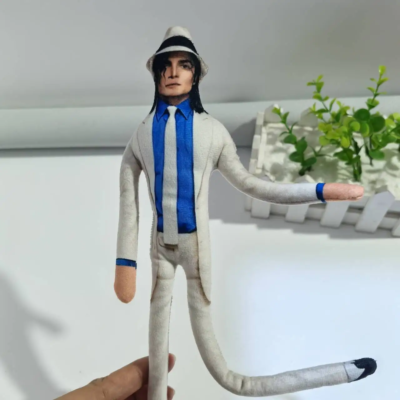 Muñeco de Peluche Flexible de Michael Jackson con Armazón de Alambre, Muñeco Articulado de MJ, Muñeco Abstracto de Rat Jerky, Rey del Pop, Juguete Coleccionable, Regalo para Fans
