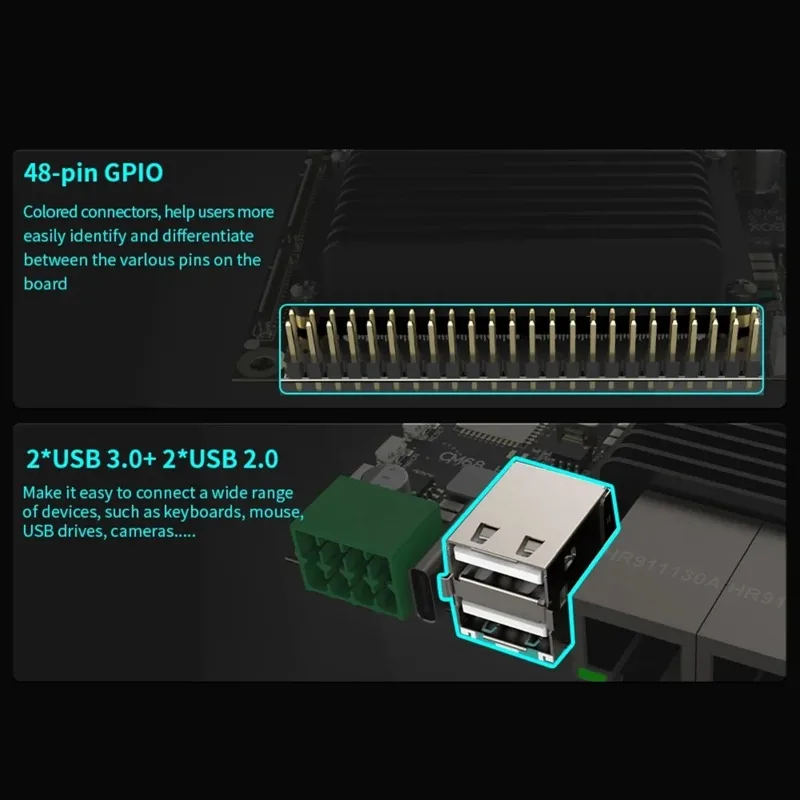 BaMas+ CM68 Host Box y Placa Central CM68 - Salida Compatible 2x1000M Ethernet 5xUSB - A55 CANBus para Klipper