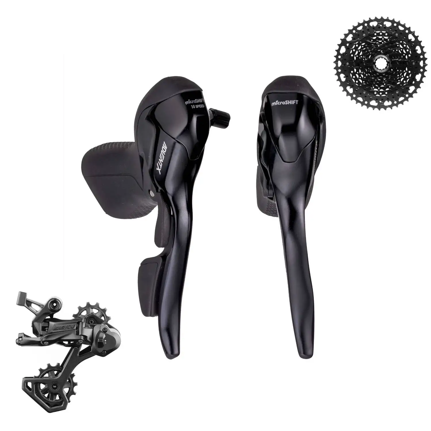 MicroSHIFT-palanca de cambios para bicicleta de montaña, piezas de desviador trasero de 10 velocidades
