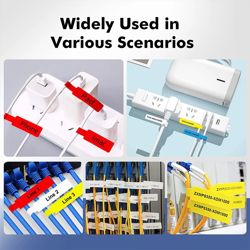 Niimbot-Mini impresora portátil inteligente, Cable térmico, pegatina autoadhesiva, etiqueta de fibra de identificación impermeable para B1 B21 B203