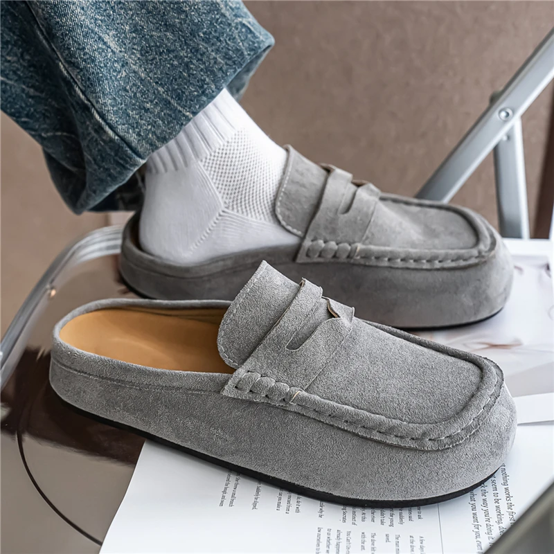 Zapatos Casuales Cómodos de Moda para Hombre, Mocasines de Cuero, Pantuflas, Zapatos Sin Cordones para Conducir, Zapatos Transpirables para Caminar para Parejas