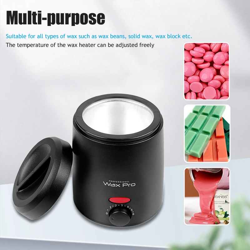 Máquina de depilación para depilación, máquina de fusión de cera, calentador de cera de 200ml, depilación, calentador de parafina, olla de inmersión