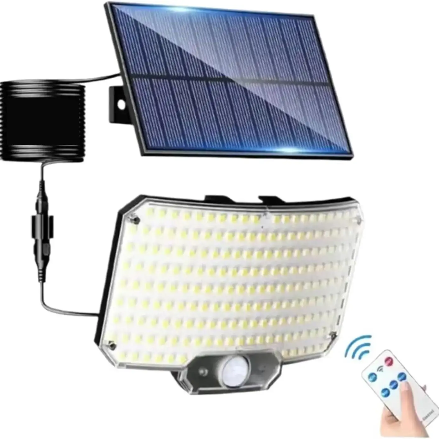 Luz Solar para exteriores, Sensor de movimiento superbrillante, fuerte potencia, 234LED, lámpara de pared para jardín, IP65, resistente al agua, 3 modos de trabajo