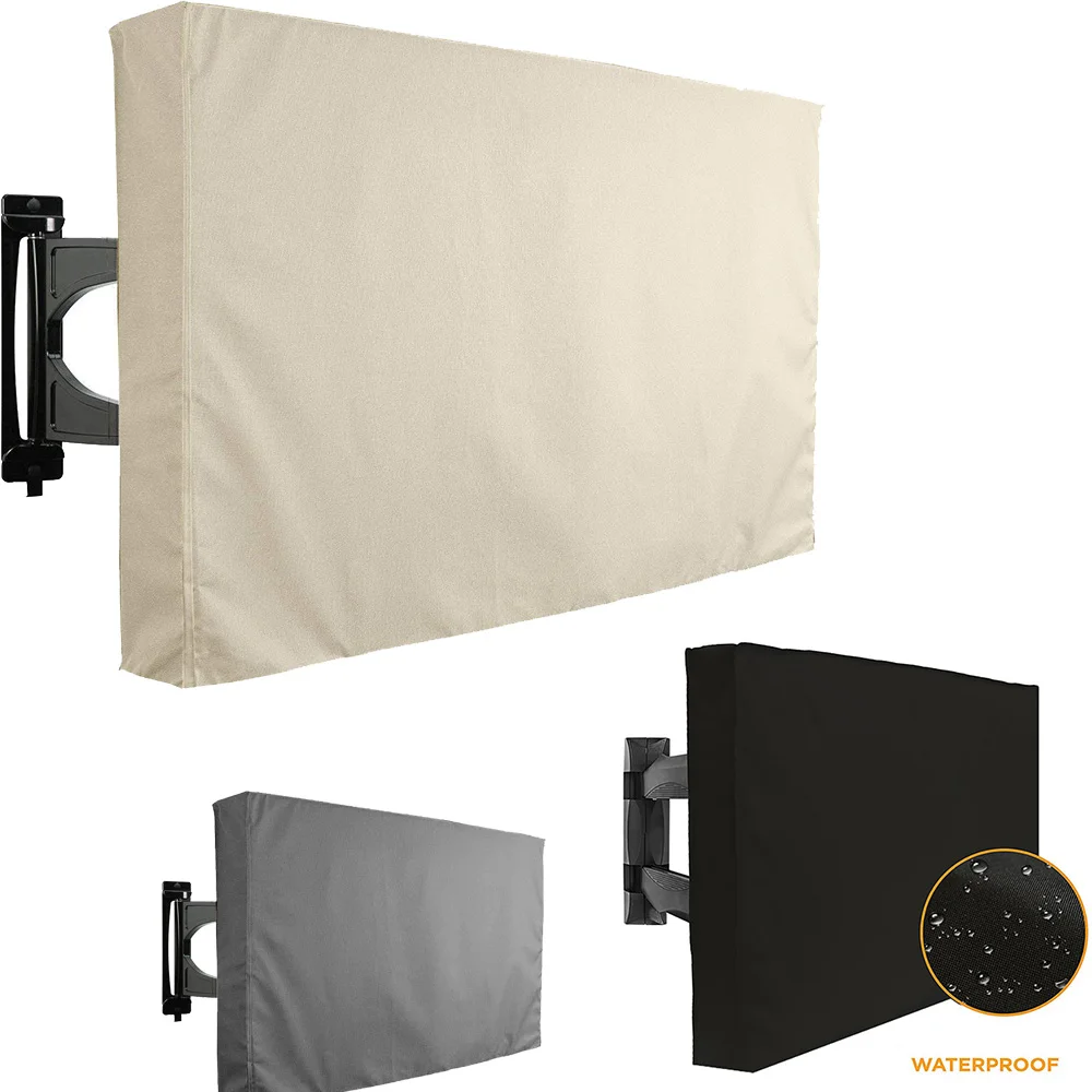 Cubierta a prueba de intemperie para TV, resistente al agua y polvo, protector ideal en exterior, jardín, patio, 32 ", 36", 40 ", 46", 50 ", 55", 60 "y 65"