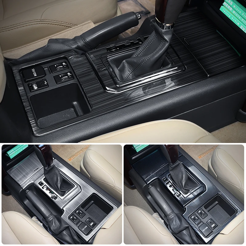 Cubierta de transmisión para Toyota Land Cruiser Prado 150 Lc150 Fj150, Panel de engranaje de Control, accesorios de decoración, modificación, 2017-2010 Mango de caja de cambios 2016 2015 2014 2013 2012 2011