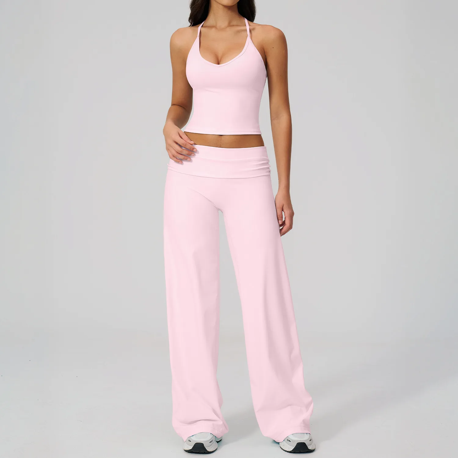 Conjunto Deportivo de 2 Piezas para Mujer, Traje de Yoga, Conjunto Deportivo para Gimnasio, Ropa para Correr, Ropa Deportiva de Manga Corta, Sujetador Deportivo, Ropa Atlética, Ropa de Yoga