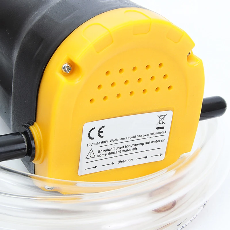 Bomba de aceite de motor de coche, Extractor de sumidero de fluido diésel eléctrico de 12V, bomba de transferencia de combustible con tubos para barco y motocicleta