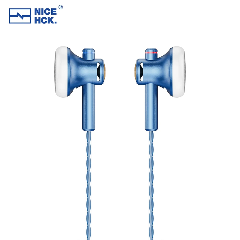 NICEHCK EB2S PRO 3,5/4,4mm auriculares con enchufe HIFI Bass Music auricular 15,4mm unidad dinámica micrófono auricular para juegos de reuniones IEM