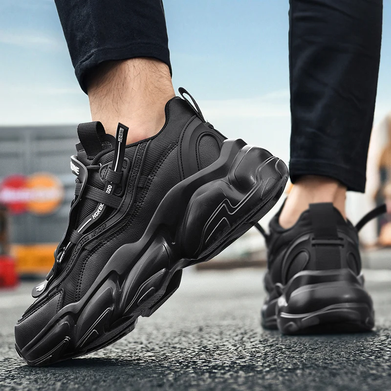 Zapatillas deportivas de lujo para hombre, zapatos informales de entrenamiento, transpirables, mocasines de moda para correr