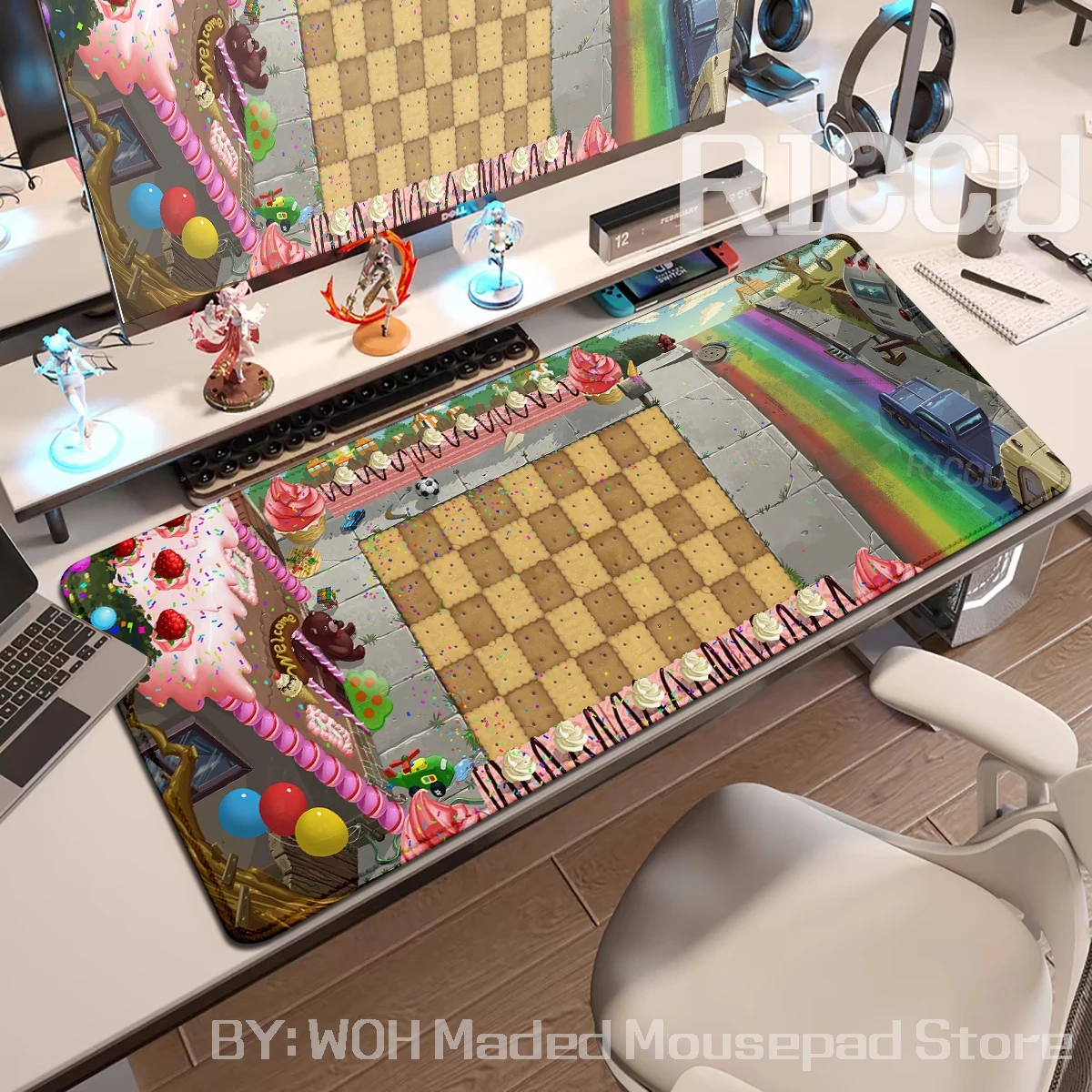 Alfombrilla de ratón PLANTS VS ZOMBIE PVZ MAPS XXL, alfombrilla de escritorio para teclado, 90x40cm, tapis de souris, PC, teclado mecânico, accesorios para ordenador portátil