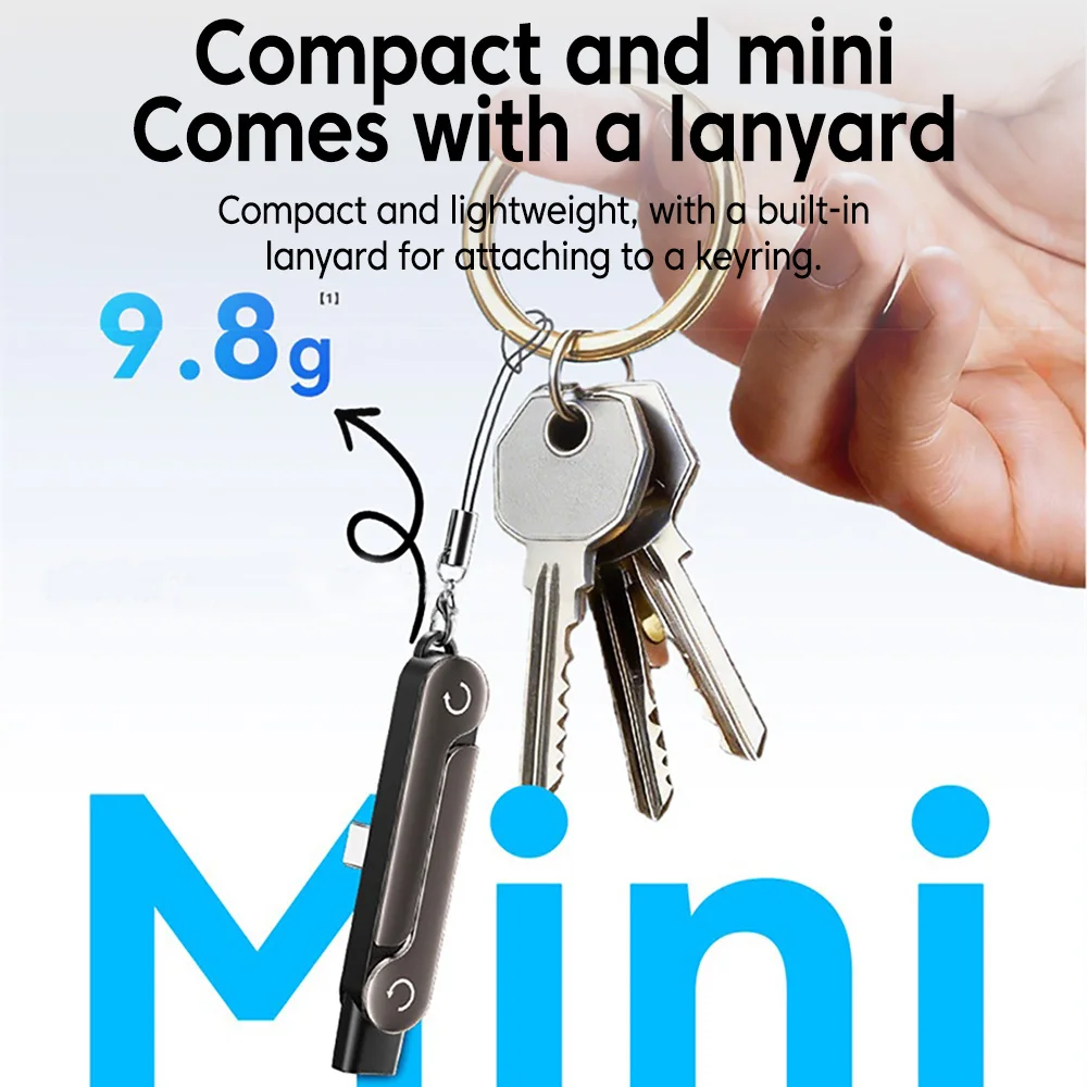 Adaptador USB C de 240W con Soporte Integrado, Convertidor Multifuncional Plegable para IOS 15 16 17, Macbook, Xiaomi, Samsung, Soporte de Carga para Teléfono