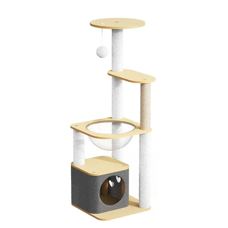 Nuevo marco de escalada para gatos, cápsula espacial de lujo, Villa grande para gatos, juguetes para gatos para las cuatro estaciones, juego Universal para dormir, suministros para mascotas todo en uno