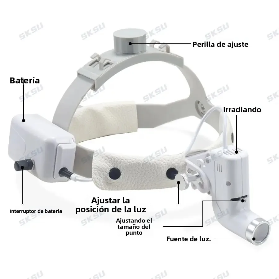 Lámpara LED de 5W para lupas dentales, luz quirúrgica para odontología, luz de cirugía para dentistas