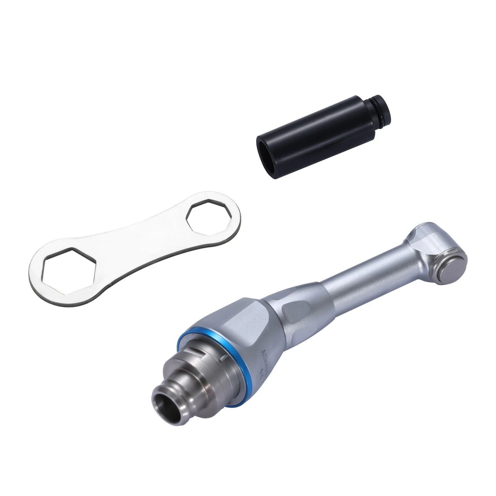 1/5/10 Piezas Cabezal Contra-ángulo Dental Mini 1:1 con Botón de Presión para Motor de Endodoncia, Porta-fresas Ni-Ti