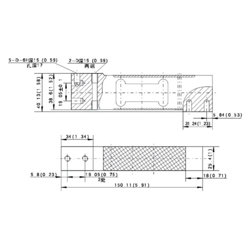 Sensor de Celda de Carga Zemic L6N, Capacidad de 3 kg a 100 kg, Clase C3, Impermeable, para Aplicaciones de Pesaje, Ideal para Básculas Industriales