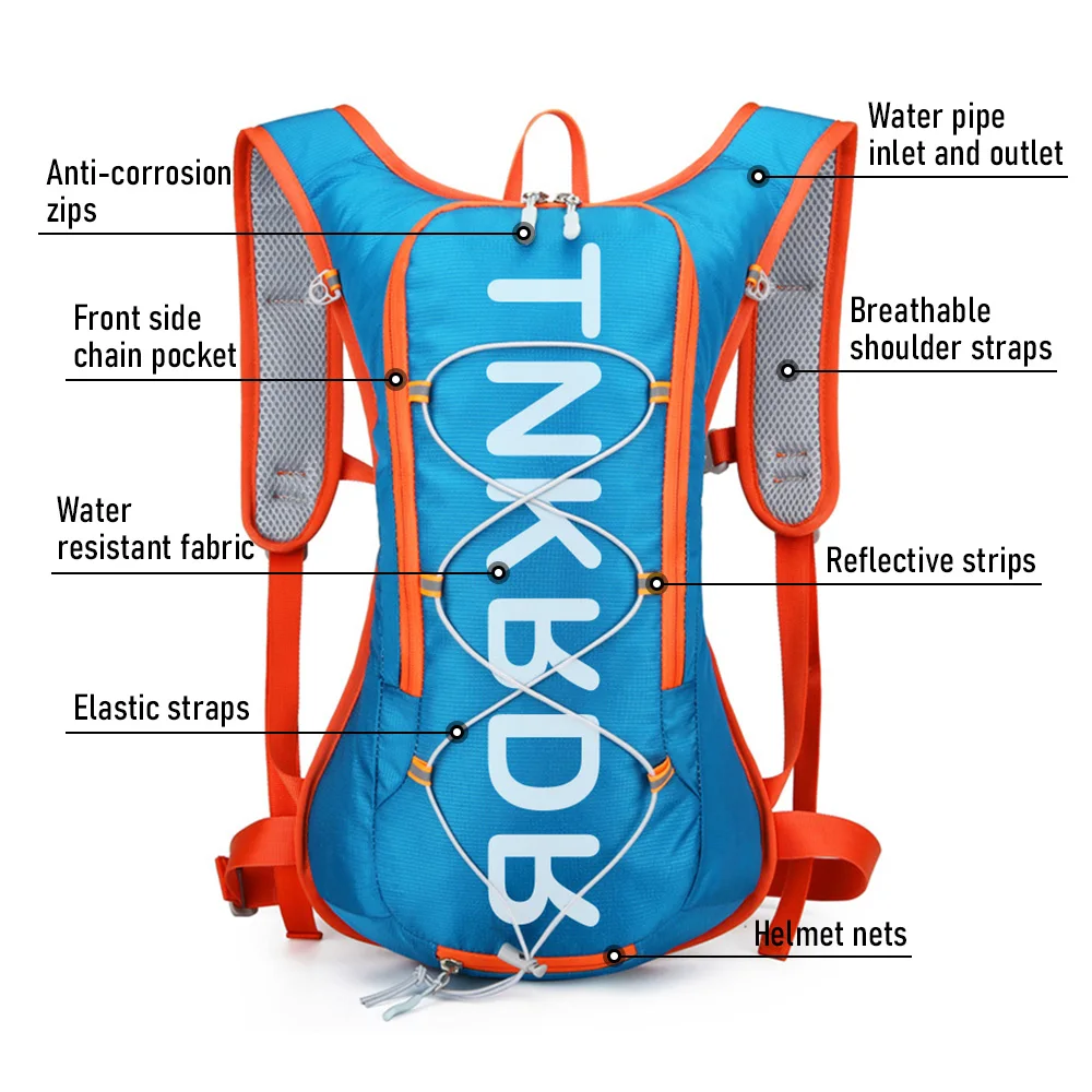 Mochila para ciclismo ThinkRider, bolsas para bicicleta de 12L, bolsa de agua para deportes al aire libre, escalada, senderismo, mochila de hidratación para bicicleta de montaña y carretera