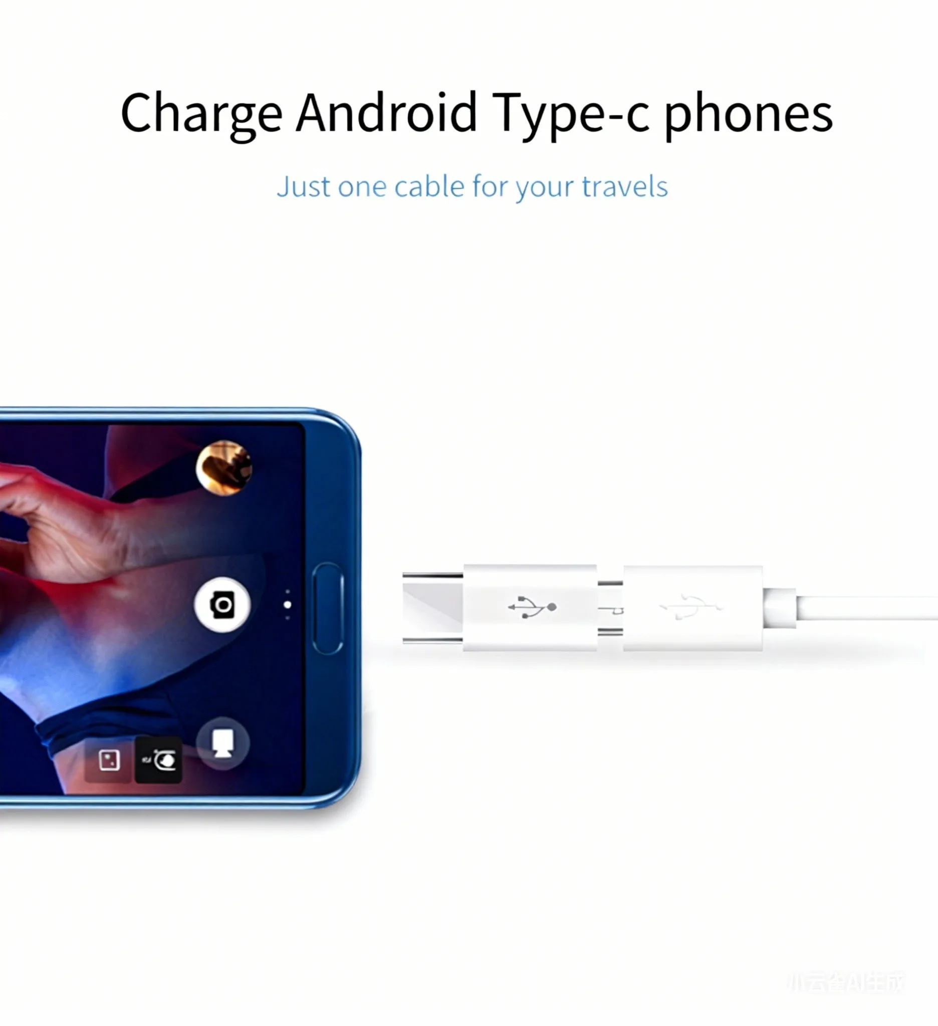 USB-C to C Adapter OTG Data Charging Converter Micro Female to C, suitable for mobile phones, PC computer OTG USB C conversion
