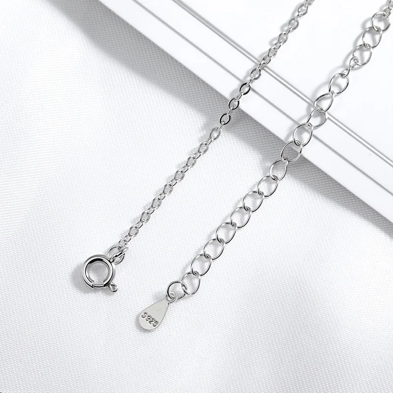 Smyoue-collar con colgante de moissanita auténtica para mujer, 8 piedras con certificado de burbuja, 100%, cadena clásica para el cuello, plata de ley 925 chapada en 18K