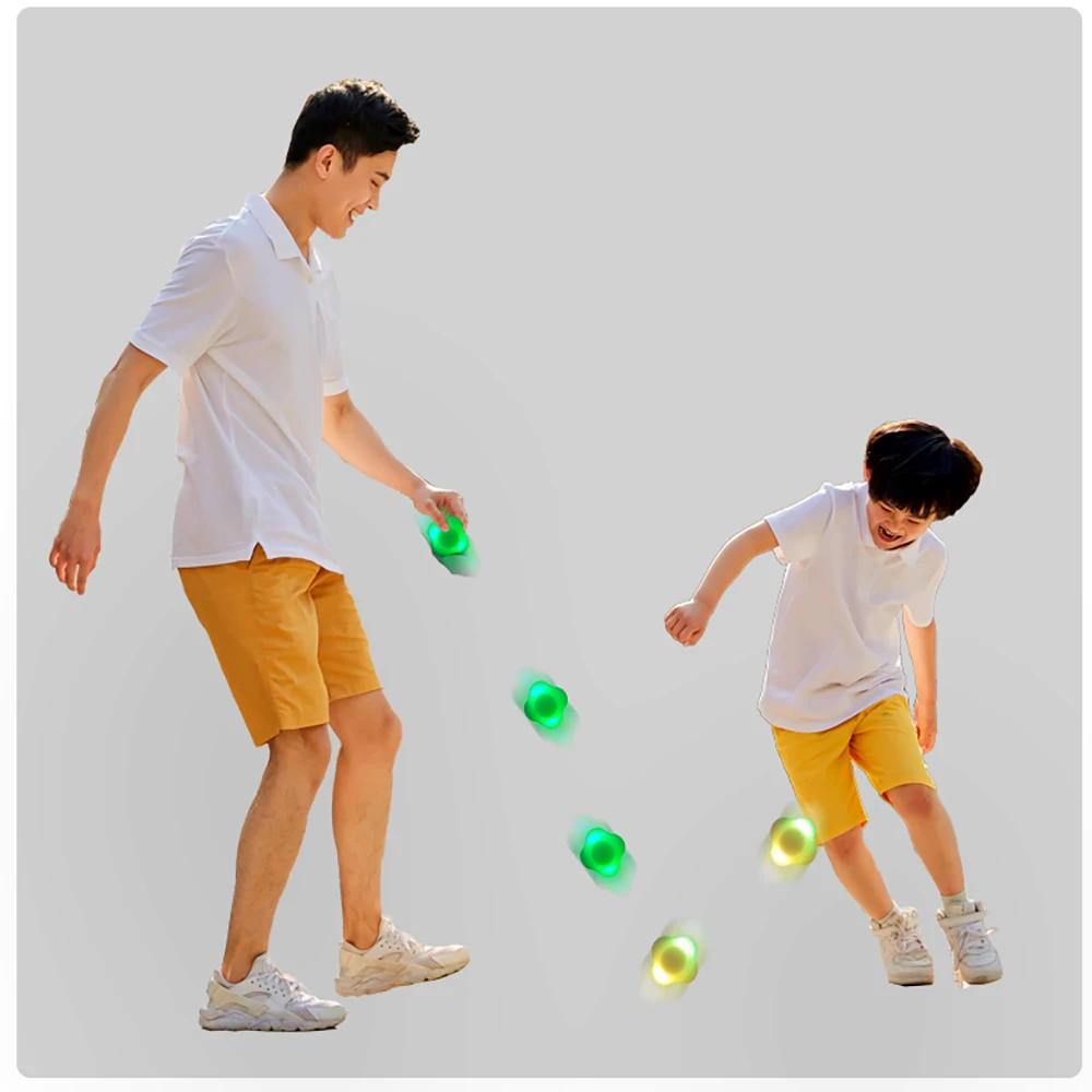 Bola hexagonal de respuesta inteligente, coordinación mano-ojo, entrenamiento ágil, respuesta del sensor digital