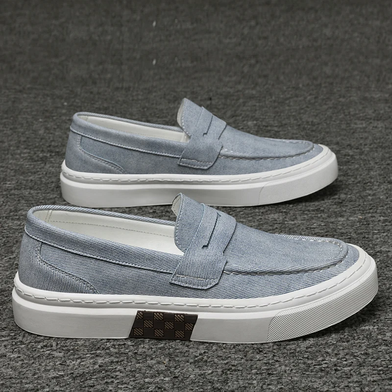 Mocasines de marca de diseñador para hombre, zapatos informales verdes, zapatos planos ligeros de suela blanda para caminar, zapatillas de deporte marrones de lujo para hombre