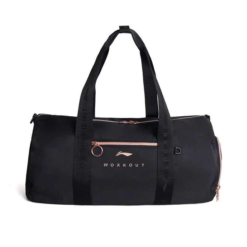 Li-ning-Bolso tipo cubo de entrenamiento Unisex, 445x240x240mm, 100% poliéster, forro de Fitness de gran capacidad, bolsas deportivas para hombres y mujeres ABLV001