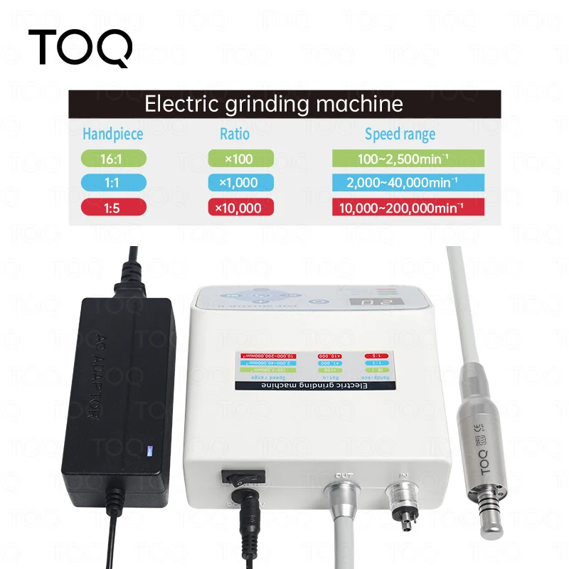 Micromotor LED sin escobillas para uso clínico dental, compatible con contraángulos de 1:5, 1:1 y 16:1, pieza de mano de baja velocidad para dentistas.