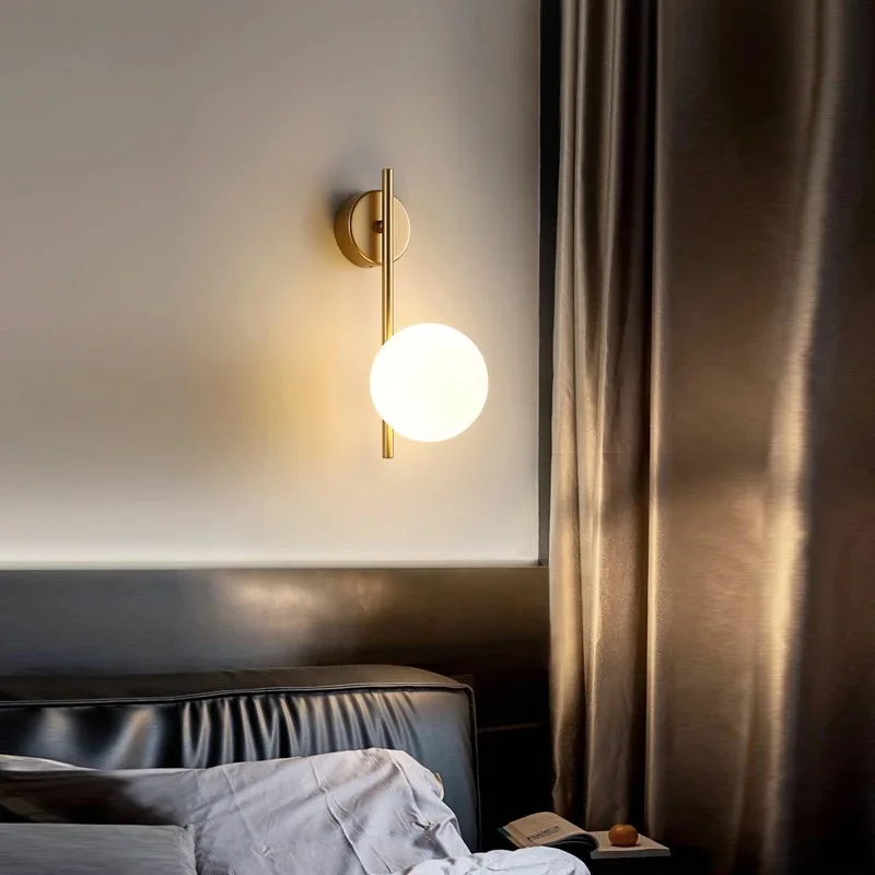 Lámparas LED de pared para interiores con bombilla G9 para dormitorio, sala de estar, luces de pared nórdicas, candelabro de pared para pasillo