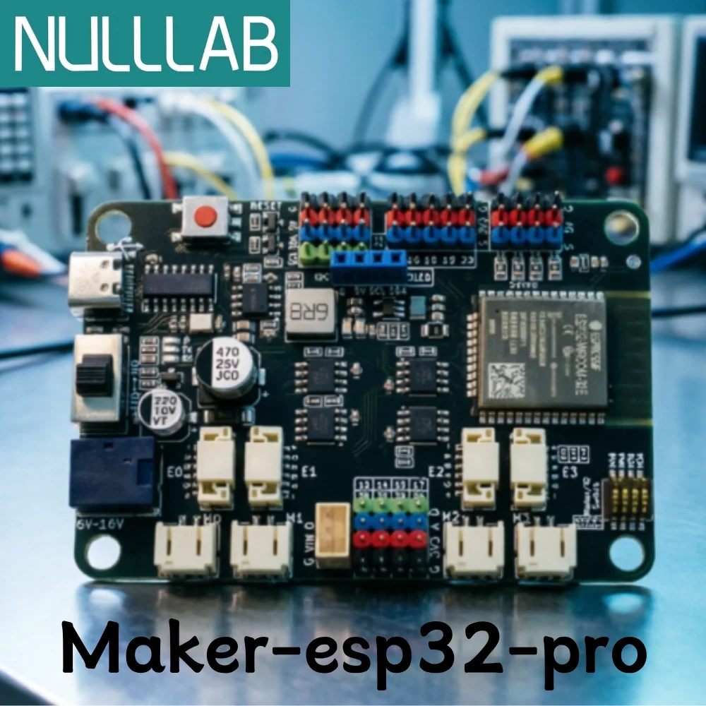 Controlador de Motor Maker-ESP32-pro 2.4GHz WiFi y Bluetooth ESP32-WROOM-32E 6-16V 3A de Alta Corriente USB-C (4 Encoders o 4 DC/4 Servo)