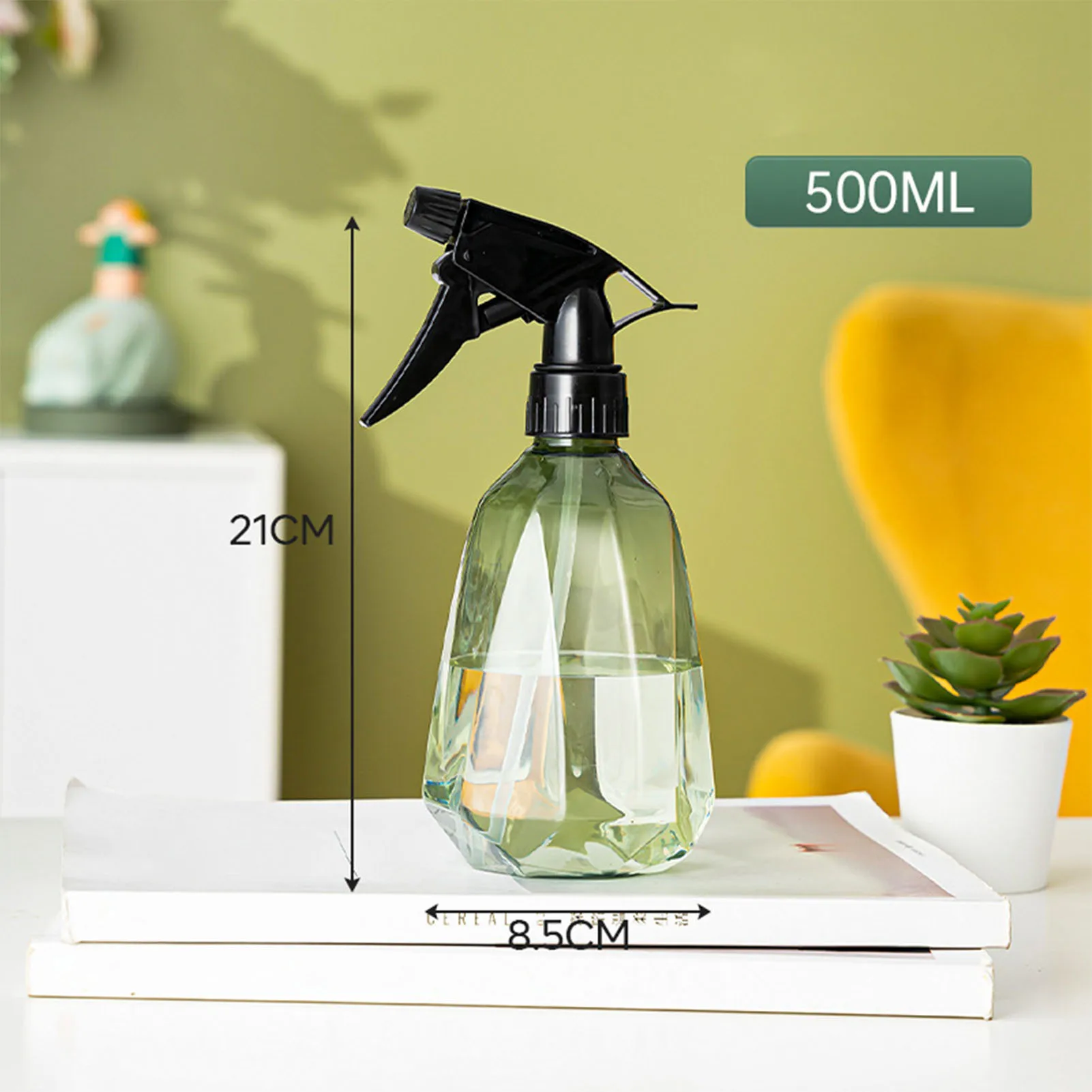 Botella pulverizadora de 500ML para plantas, regadera de riego, maceta para jardín, suministros de limpieza de interior